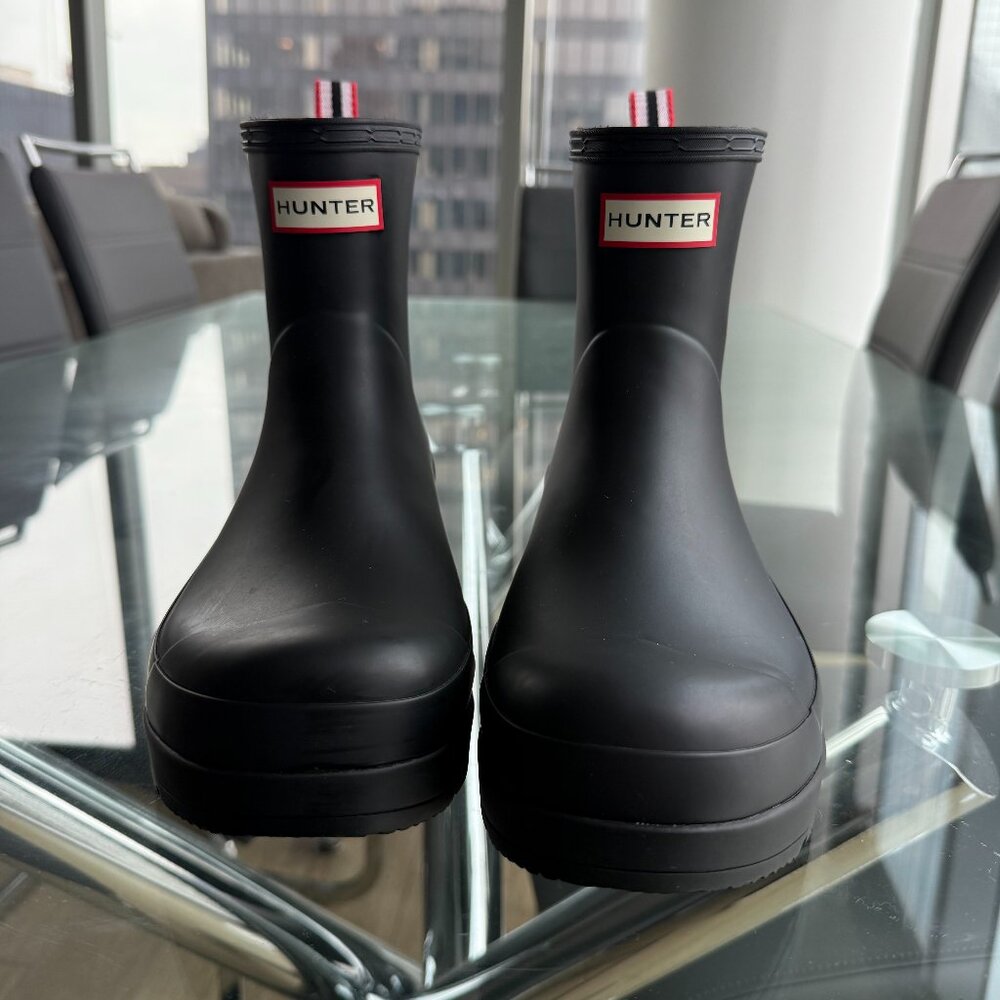 Black Hunter Boots - Men's PLAY™ Short Rain Boots | US Size 10